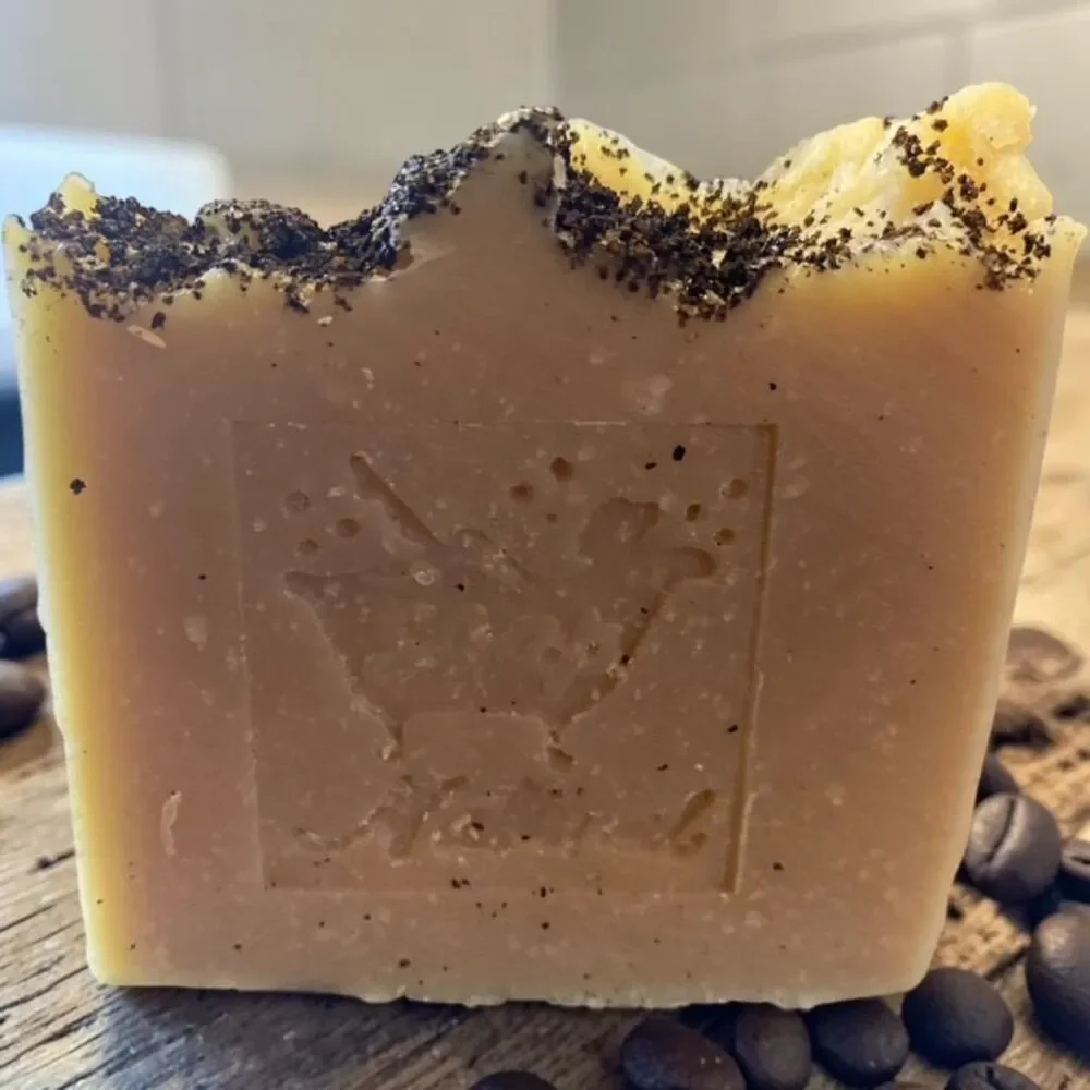 Hand Crafted Shea Butter Coffee Soap - Picture 3 of 3